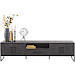 TV-meubel Piastra 188 cm zwart