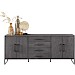Dressoir Piastra 188 cm zwart
