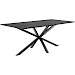Eettafel Piastra 160x90 cm rechthoekig zwart