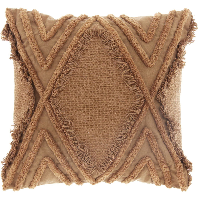 Sierkussen Civo 45x45cm bruin