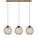 Hanglamp Maroggia bruin koper 3-lichts