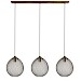 Hanglamp Maroggia bruin koper 3-lichts