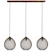 Hanglamp Maroggia bruin koper 3-lichts