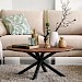 Salontafel Romaro 90 cm rond teak mix rough
