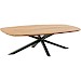 Salontafel Romaro 140x70 cm Deens ovaal teak mix rough