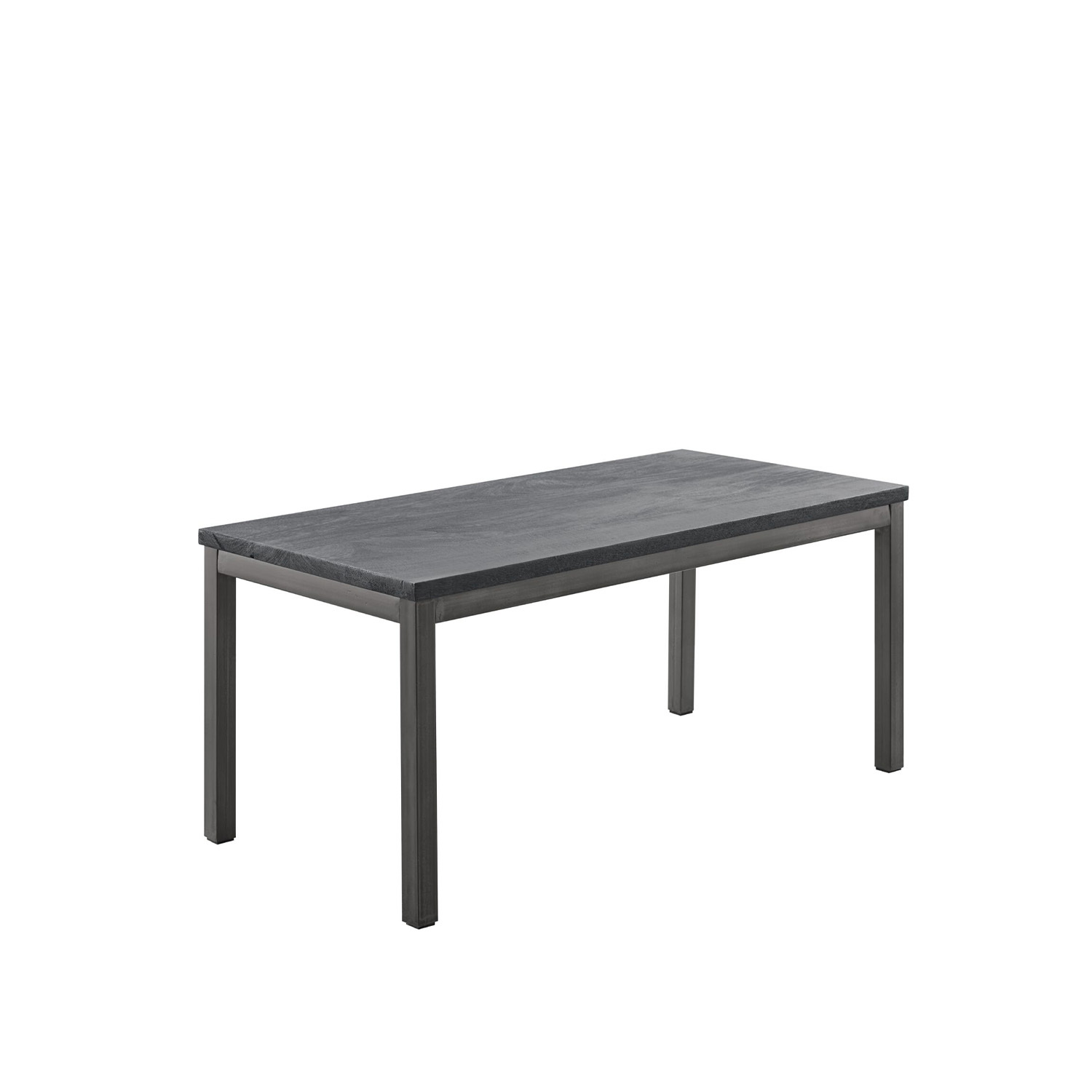 Kindertafel Tratto 110x55 cm rechthoekig mango zwart