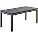 Kindertafel Tratto 110x55 cm rechthoekig mango zwart