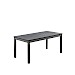 Kindertafel Tratto 110x55 cm rechthoekig mango zwart