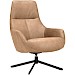 Draaifauteuil Vaneze microleder lichtbruin