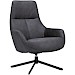 Draaifauteuil Vaneze microleder antraciet