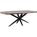 Eettafel Mascaro 275x130 cm Deens ovaal dark mango