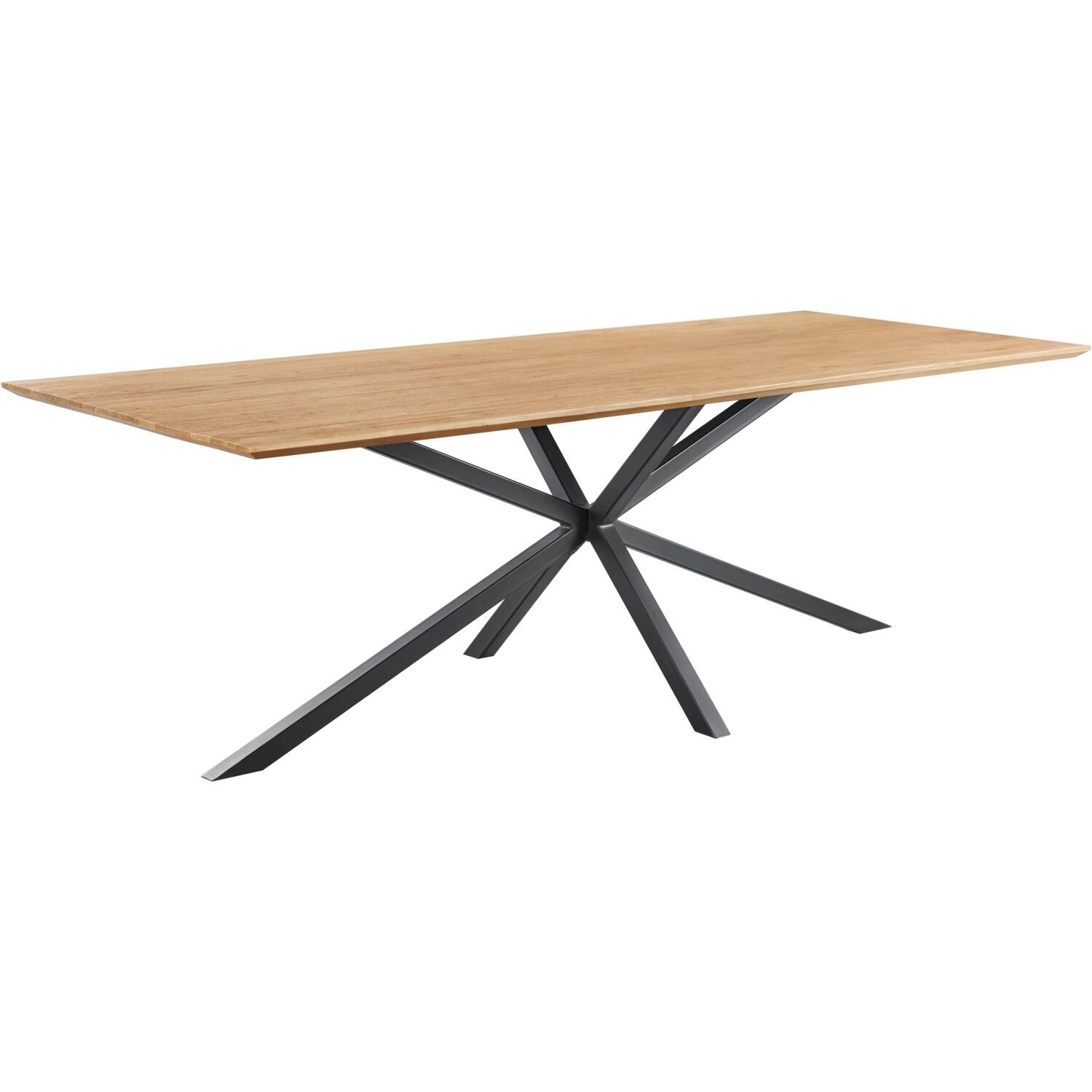 Eettafel Romaro 240x100 cm rechthoekig teak mix rough