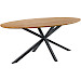 Eettafel Romaro 200x100 cm ovaal teak mix rough