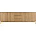 Dressoir Arrosto eikenhout 76x225x45 cm light roast