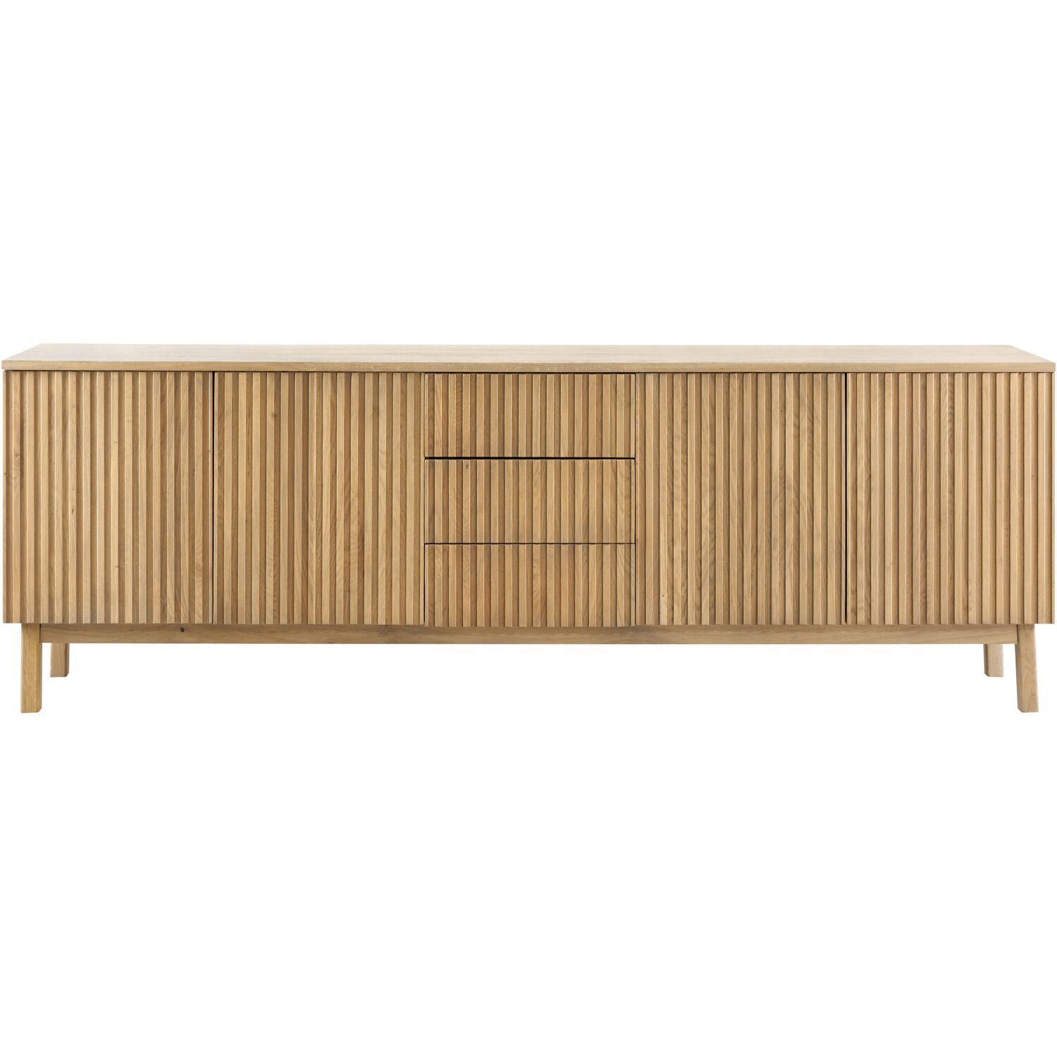 Dressoir Arrosto eikenhout 76x225x45 cm light roast