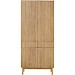 Opbergkast Arrosto eikenhout 202x90x45 cm light roast