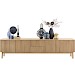 TV-meubel Arrosto eikenhout 58x225x40 cm light roast