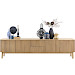 TV-meubel Arrosto eikenhout 58x225x40 cm light roast