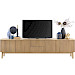 TV-meubel Arrosto eikenhout 58x225x40 cm light roast
