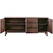 Dressoir Arrosto eikenhout 76x180x45 cm Dark Roast