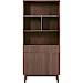 Boekenkast Arrosto eikenhout 203x90x45 cm Dark Roast
