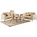 Bijzettafel Aska teak 55 cm rond naturel brushed