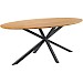 Eettafel Aska 240x120 cm ovaal teak naturel brushed