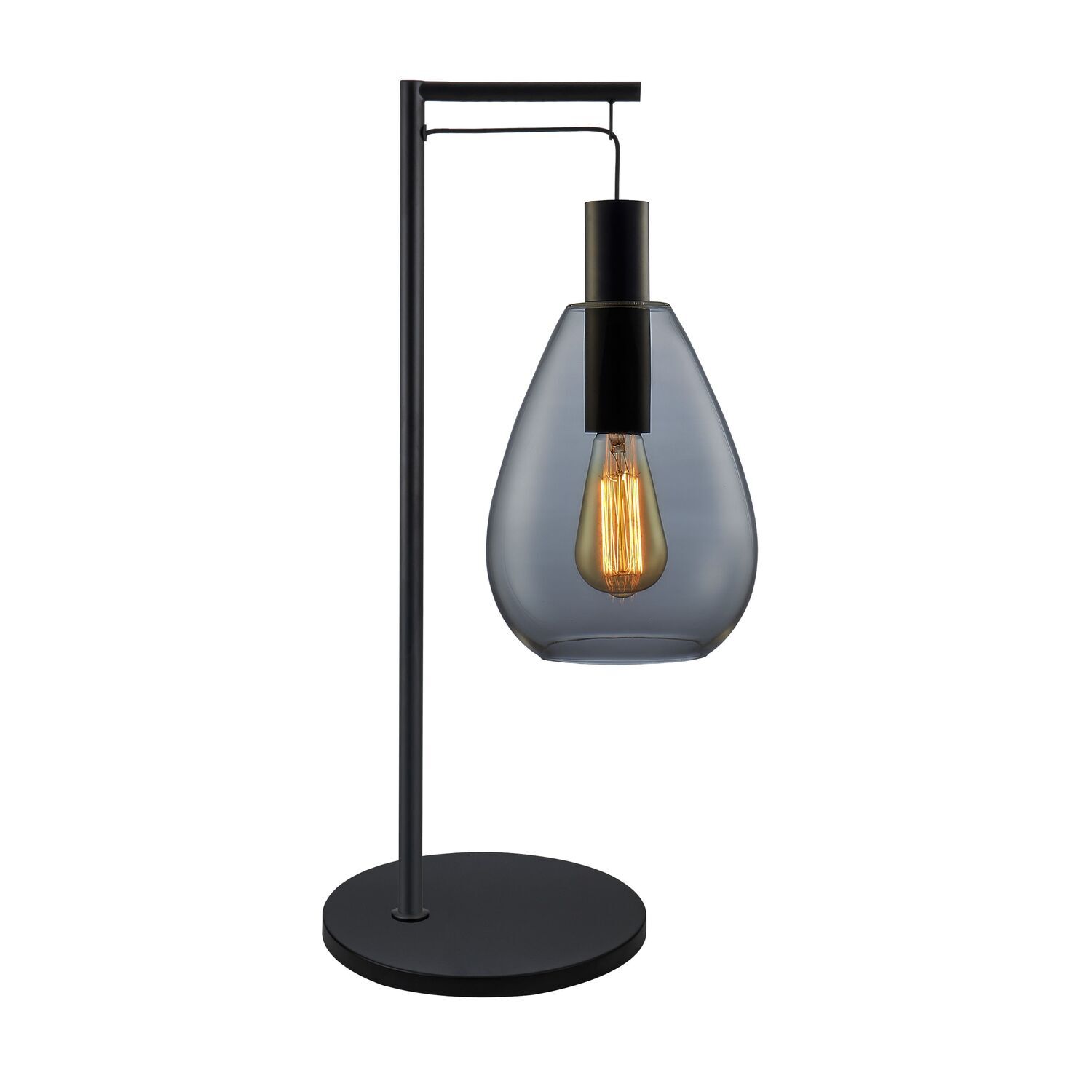 Tafellamp Felinio smoke glas 1-lichts hangend