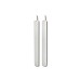 Dinerkaars Benevento Led large wit rond set van 2