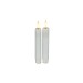 Dinerkaars Benevento Led small wit rond set van 2
