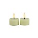 Theelicht Benevento Led creme 4 cm rond set van 2