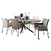 Eettafel Tavolo eikenhout 230x115 cm kiezel light roast