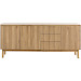 Dressoir Arrosto eikenhout 76x180x45 cm light roast