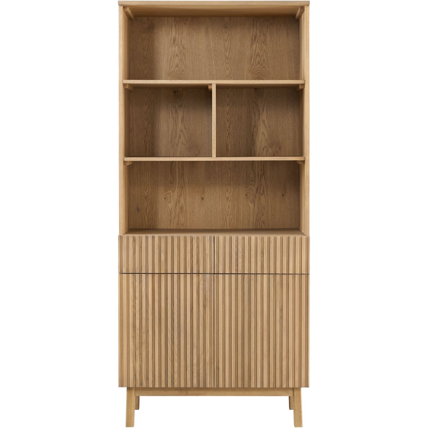 Boekenkast Arrosto eikenhout 203x90x45 cm light roast