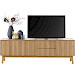 TV-meubel Arrosto eikenhout 58x180x40 cm light roast