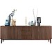 Dressoir Arrosto eikenhout 76x225x45 cm Dark Roast
