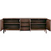 Dressoir Arrosto eikenhout 76x225x45 cm Dark Roast