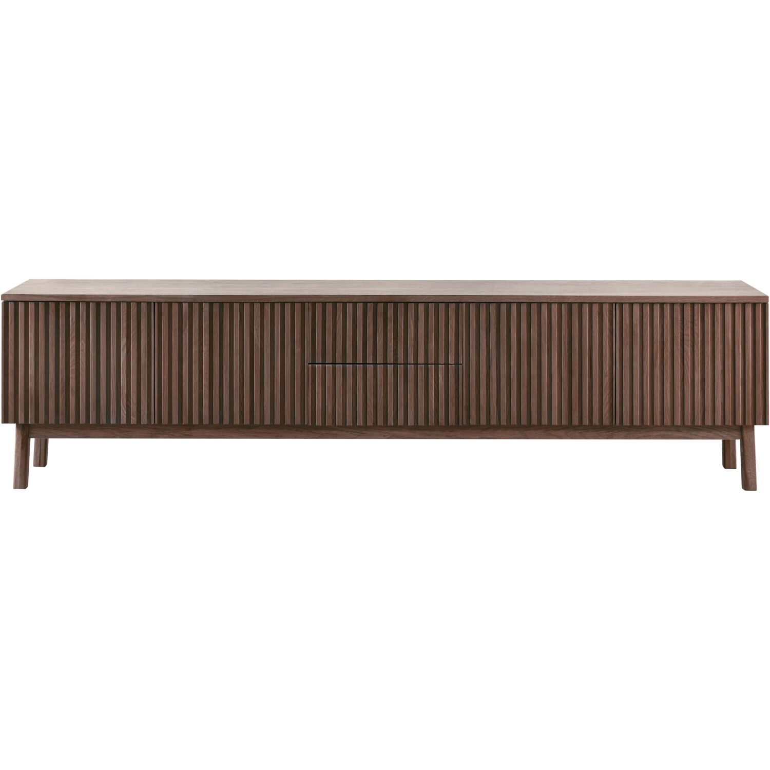 TV-meubel Arrosto eikenhout 58x225x40 cm Dark Roast