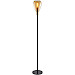 Vloerlamp Felinio amber glas 1-lichts