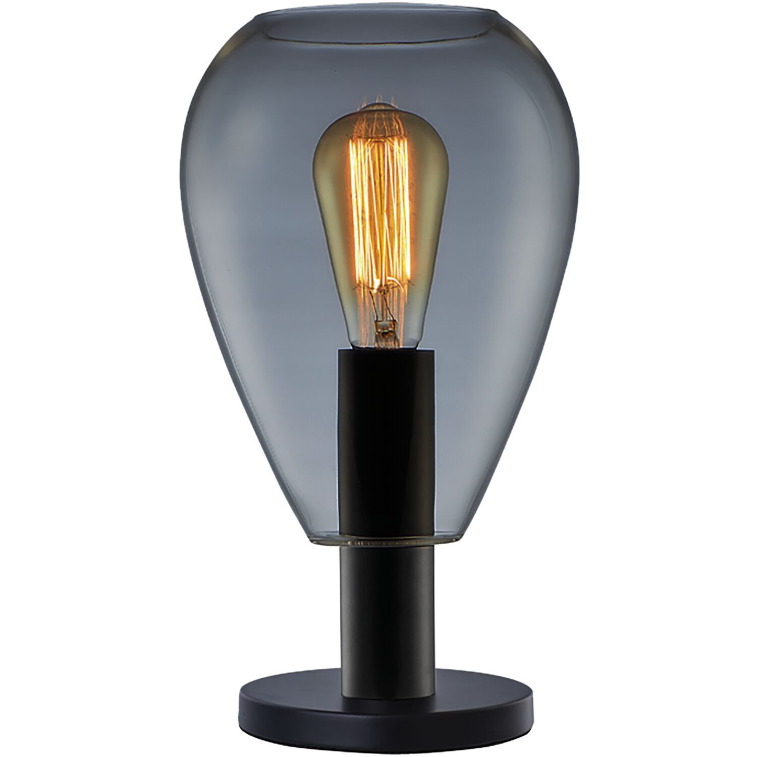 Tafellamp Felinio smoke glas 1-lichts