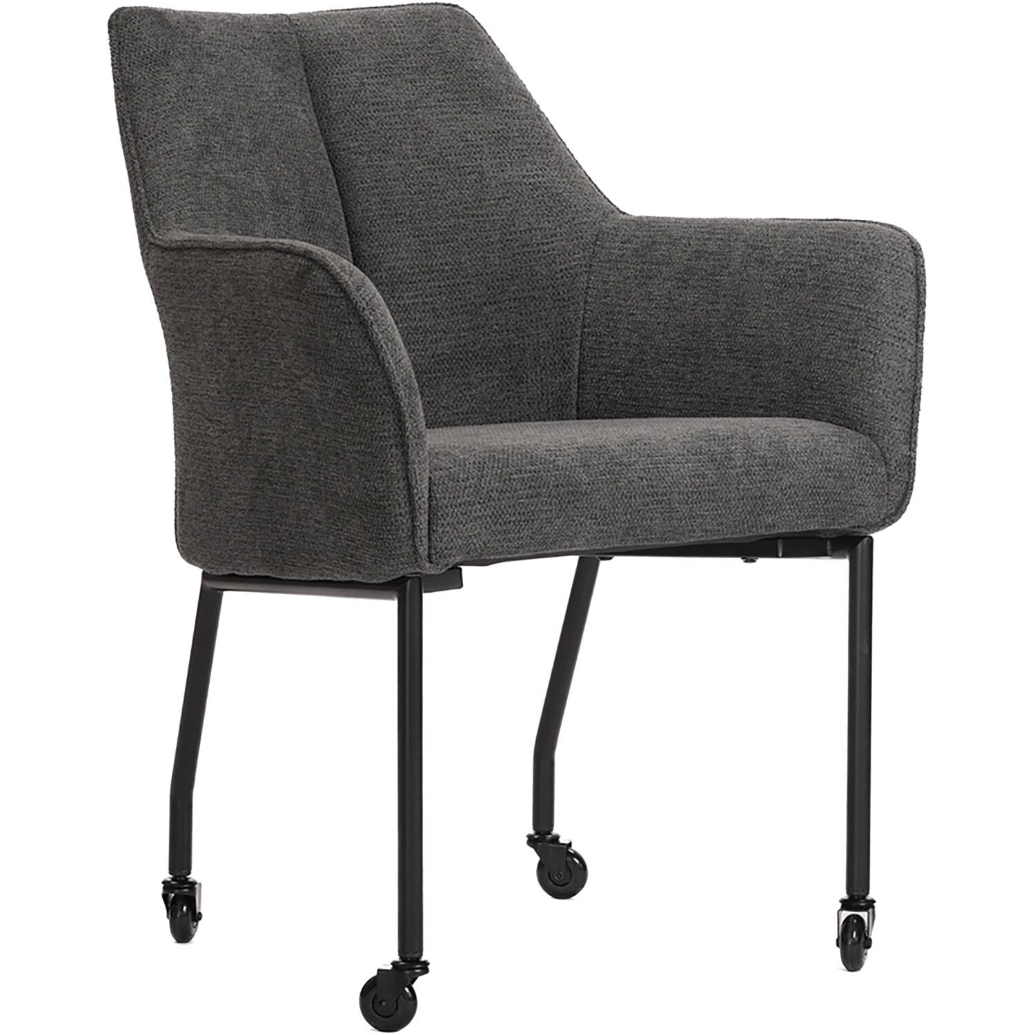 Armstoel Dura donkergrijs