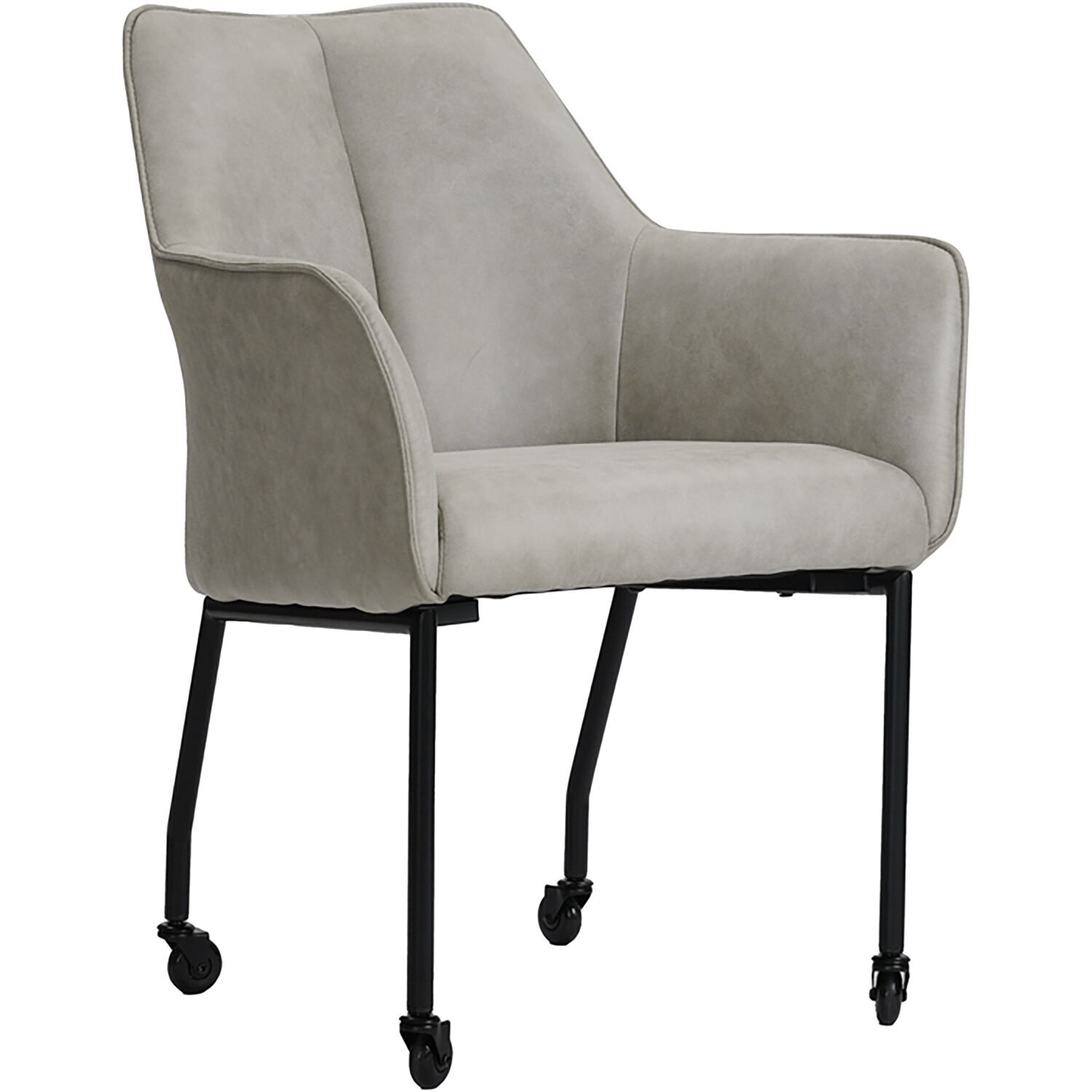 Armstoel Dura microvezel grijs