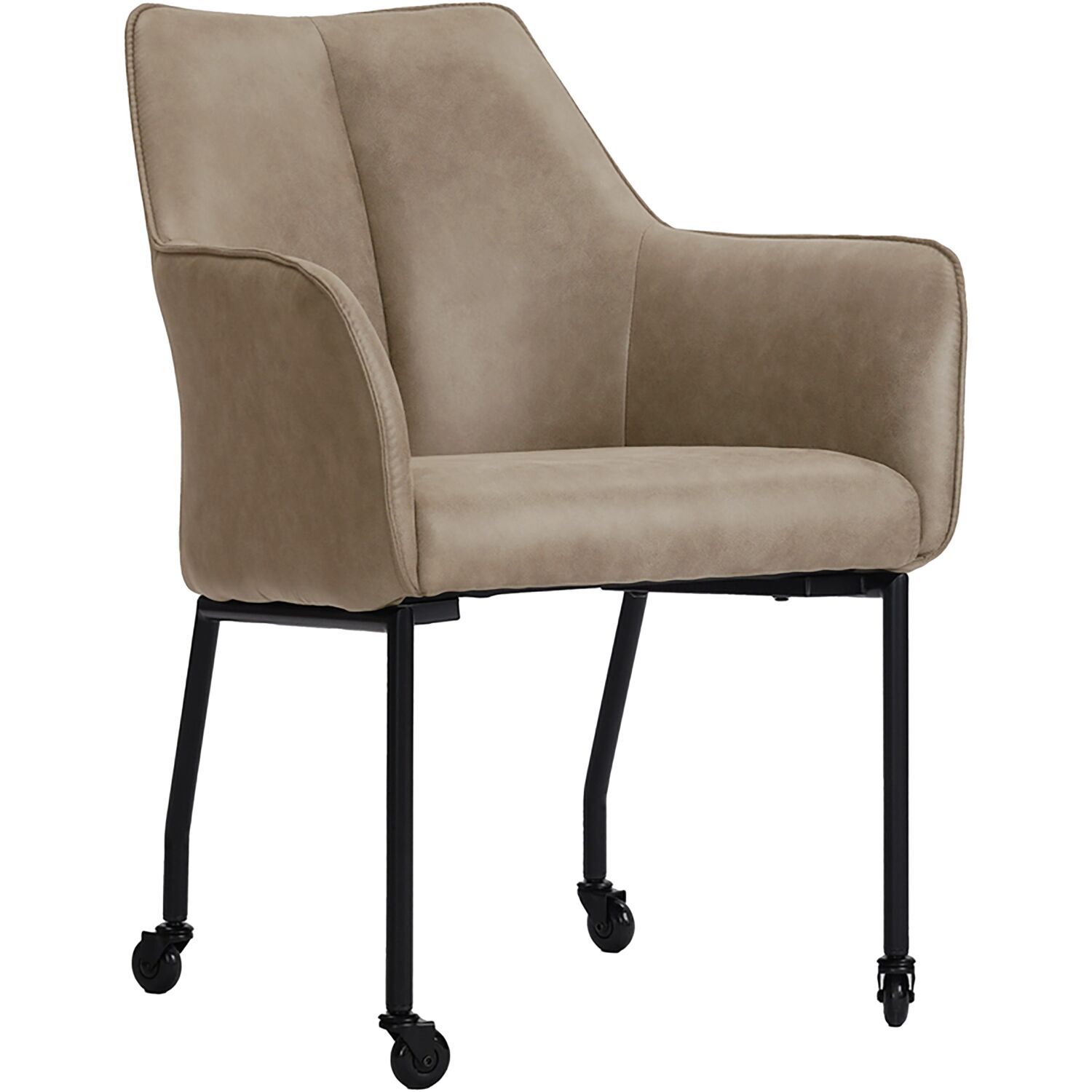 Armstoel Dura microvezel taupe