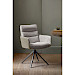 Armstoel Letta draaibaar lichtgrijs