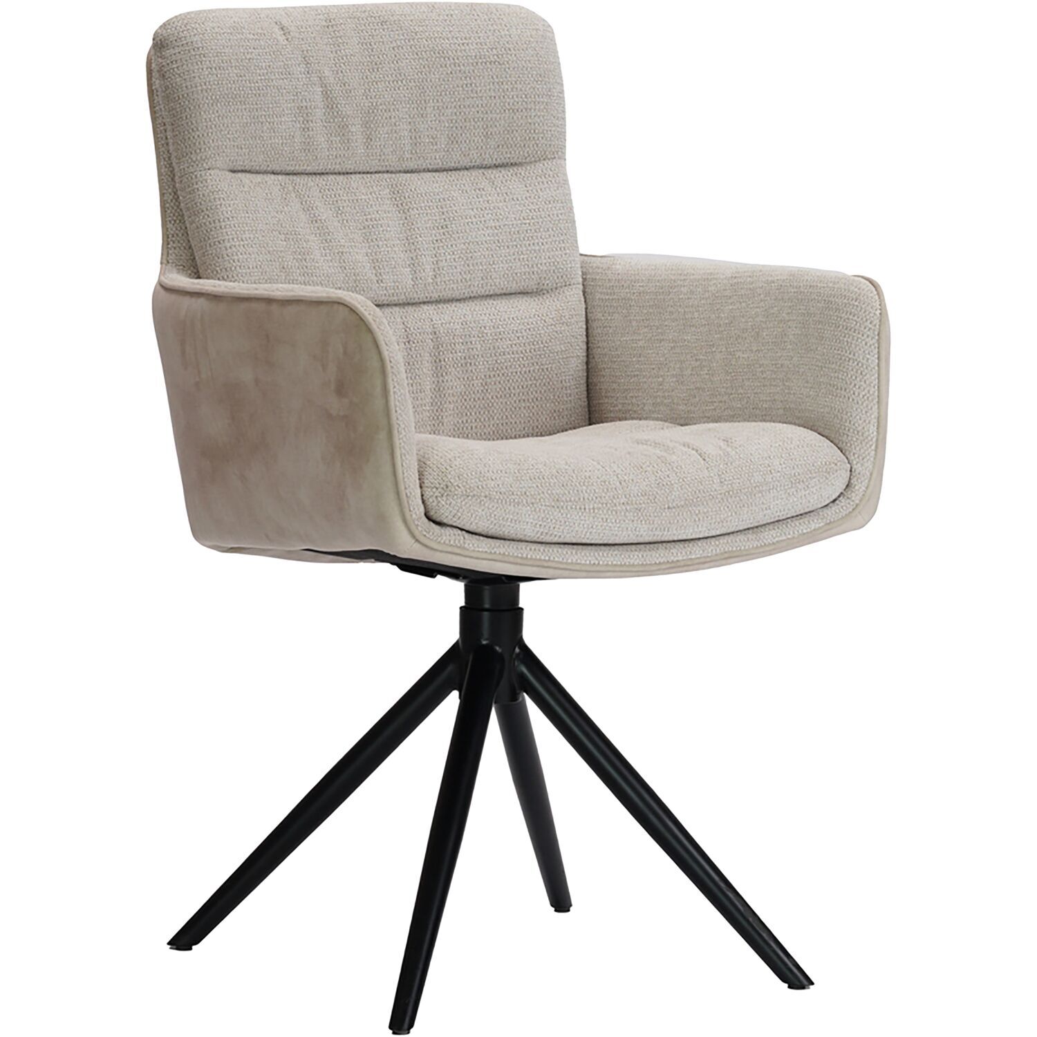 Armstoel Letta draaibaar beige