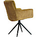 Armstoel Letta draaibaar okergeel