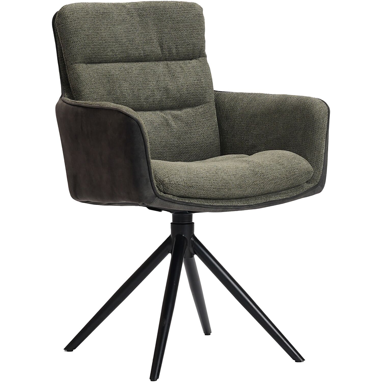 Armstoel Letta draaibaar donkergroen