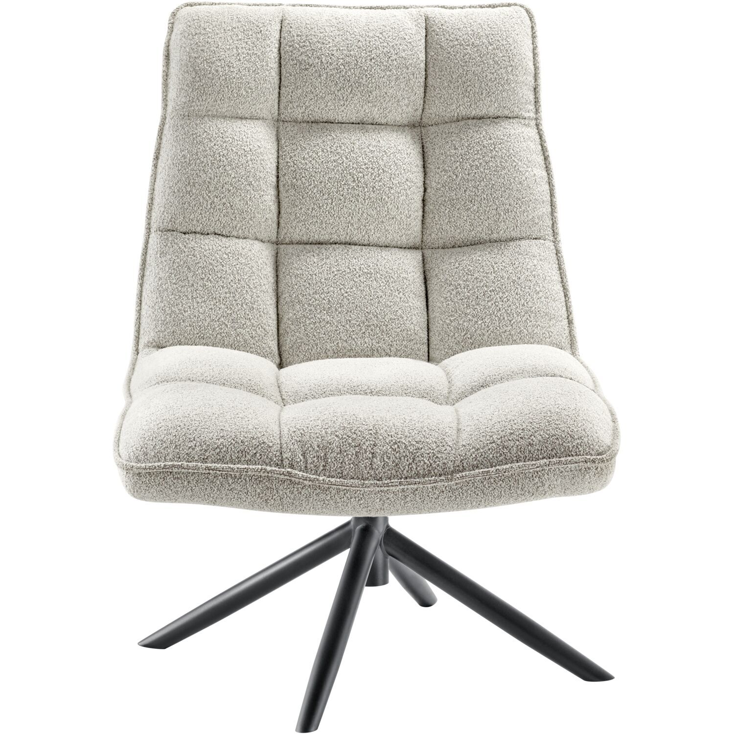 Draaifauteuil Parrano lichtgrijs