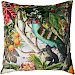 Sierkussen Faicchio vogel 45x45cm blauw