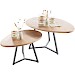 Salontafel Locarnio set van 2 misty oak